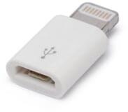 Delight MicroUSB - iPhone Lightning adapter fehér (55448)