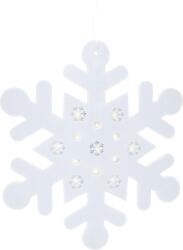 H&L karácsonyi dekoráció LED hópehely, Hangdeco, fehér, 35 cm (A764-BI-00)