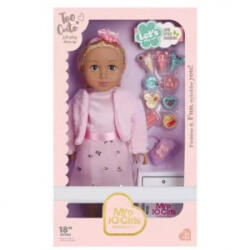 Man Yuk Toys Játékbaba piknikezős étkészlettel - 45 cm (2248) (2248)