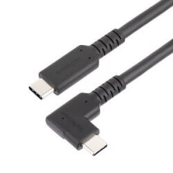 StarTech USB Type-C - USB Type-C (hajlított) adat- és töltőkábel 1m fekete (RUSB31CC1MBR)