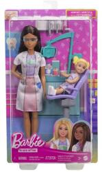 Barbie Set de joaca Barbie You can be - Barbie Stomatolog, bruneta Papusa