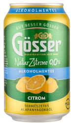 Gösser Natur Zitrone citromos alkoholmentes sörital 0, 0% 330 ml