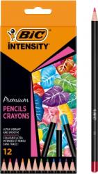 BIC Creioane colorate din lemn, mina ultra-rezistenta, 12 culori/set, BIC Intensity Premium 9518441