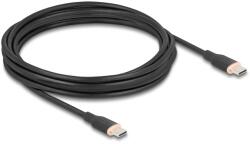 Delock Cablu USB 2.0 USB Type-C plug - plug PD 3.0 60 W 4 m negru Silicone