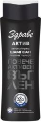 Sănătos Zdrave Active Șampon detoxifiant cu cărbune activ, 390 ml