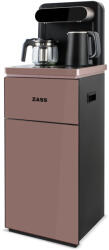 ZASS ZWD 23 WF padló vízadagoló szűrőrendszerrel és teabárral, többfunkciós, hideg/meleg víz, vízforraló, kompresszoros hűtés, Rose gold