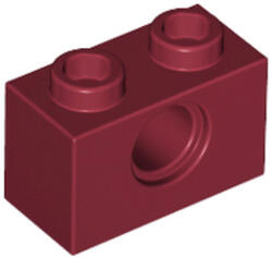 LEGO® Alkatrészek (Pick a Brick) Sötétpiros Technic 1X2 Elem, Lyukkal 6212010 (6212010)
