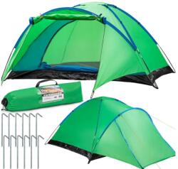 Malcom 6 személyes Kempingsátor előtetővel 240x290cm - zöld (SDH098)