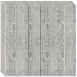  200 darabos készlet öntapadós 3D tapéta, modern kültéri hab, modern design, bármilyen térbe alkalmas, vízálló, méret 70x77, Macvi®, modell panel fa kőris szürke (200xTapet-24)