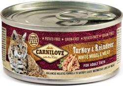 CARNILOVE Cat turkey&reindeer 12 x 100 g pulyka és rénszarvas