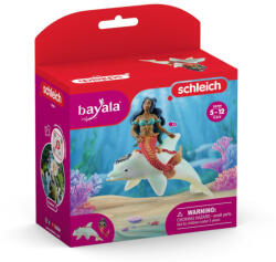 Schleich Schleich, Bayala, Isabelle pe delfin, figurina, 70719 Figurina