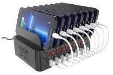 BlackBird Hálózati töltő A55 16xUSB kimenet 150W BH1466 (BH1466)