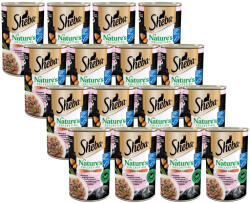 Sheba SHEBA konzerv 24x400 g Nature's Collection - nedves teljes értékű eledel felnőtt macskáknak, lazaccal, jamgyökérrel és zöldbabbal díszítve, mártásban