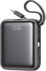 JOYROOM Mini PowerBank JR-PBF27 22.5W dupla kábellel 10000mAh (fekete) (JR-PBF27) - mi-one