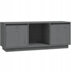 vidaXL Tv szekrény, szürke, 110, 5x35x44 cm, tömörfa (inny)