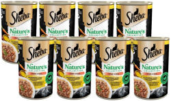 Sheba SHEBA konzervdoboz 12x400 g Nature's Collection - nedves teljes értékű eledel felnőtt macskáknak, baromfi koktél májjal és halolajjal, sárgarépa körettel, mártásban