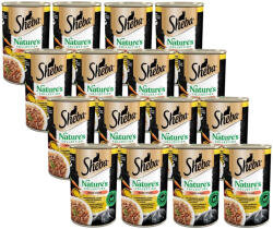 Sheba SHEBA konzervdoboz 24x400 g Nature's Collection - nedves teljes értékű eledel felnőtt macskáknak, baromfi koktél májjal és halolajjal, sárgarépa körettel, mártásban