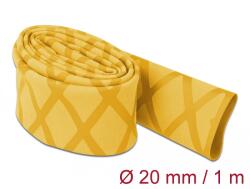 DeLock Zsugorcső X-mintás nem csúszós 1 m x 20 mm sárga