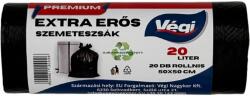  Prémium szemeteszsák extra erős 20 literes fekete 20db/csg 50x50cm 12 micron (169293)