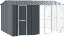 vidaXL Клетка за птици със съхранение Антрацит 430 x 310 x 247 см (3325162)