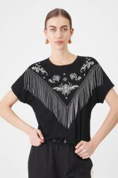 Medicine tricou din bumbac femei, culoarea negru ZPYA-TSD409_99X (RS25.TSD409)