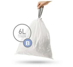 simplehuman Zsinóros szemeteszsákok 6 l, B típusú - 30 db, fehér (CW0161)