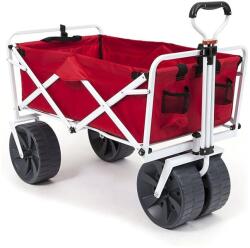  Mac Sport 40925 nagy teherbírású összecsukható strandkocsi, 70kg - fehér/piros (min. esztétikai h