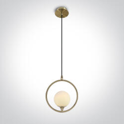 ONE Light Carla Z1 függőlámpa 1x9 W sárgaréz 63116/BBS