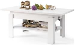 Mazzoni Bővíthető dohányzó- és étkezőasztal ROY, fehér, emelhető asztallappal 5903631913273 (MZ0017)