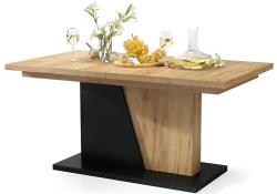 Mazzoni NINO kihúzható étkezőasztal, craft tölgy/fekete 5903631913129 (MZ0041)