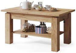 Mazzoni ADONIS bővíthető dohányzó-/étkezőasztal polccal, Craft tölgy 5903631910661 (MZ0005)