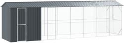 vidaXL Клетка за птици със съхранение Антрацит 860 x 208 x 247 см (3325155)