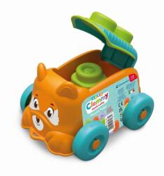 Clementoni - Jucarie educationala Soft Clemmy catel portocaliu cu cuburi moi (CL17487) - ookee