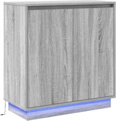 vidaXL LED конзолна маса Сива сонома 71 x 34, 5 x 75 см (869647)