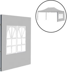 Leziter Kerti pavilon ablakos oldalfal ponyva 3x4, 5 m (LPOPA-45-GREY)