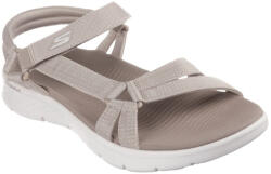 Skechers Go Walk Flex Sandal női tépőzáras bézs szandál 141451-TPE