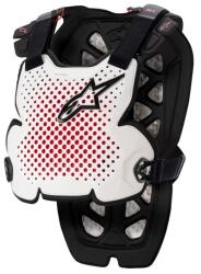 Alpinestars A-1 PRO alb-negru-roșu protector de piept A-1 PRO alb-negru-roșu (AIM160-488)