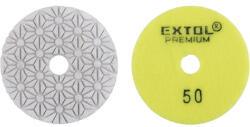 Extol PREMIUM 8803090 gyémánt csiszolókorong/polírkorong, csempe élcsiszoló, tépőzáras; 100mm, P50, száraz és vizes ( 8803090 ) (8803090)