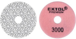 Extol PREMIUM 8803099 gyémánt csiszolókorong/polírkorong, csempe élcsiszoló, tépőzáras; 100mm, P3000, száraz és vizes ( 8803099 ) (8803099)