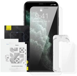 Baseus SGJC091502 Baseus Crystal edzett üvegfólia 0, 3 mm Apple iPhone X / XS (2 db) (SGJC091502)