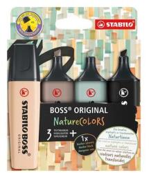 STABILO Szövegkiemelő készlet, 2-5 mm, STABILO "BOSS original NatureColors", 4 különböző szín (70/4-2-5) - nyomtassingyen