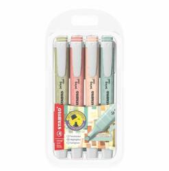 STABILO Szövegkiemelő készlet, 1-4 mm, STABILO "Swing cool NatureCOLORS", 4 különböző szín (275/4-09) - nyomtassingyen