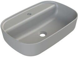CeraStyle AQUA PULTRA ültethető Top Counter porcelán mosdó MATT SZÜRKE 60x40cm (OC007H61U133Y01)