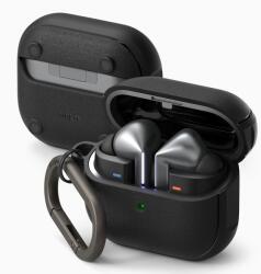 Samsung Galaxy Buds 3 / Buds 3 Pro tartó - RINGKE ONYX MAGNETIC MAGSAFE fekete tok, karabinerrel - tokgalaxis