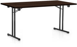  Összecsukható asztal 160 x 80 cm, fekete lábak, wenge