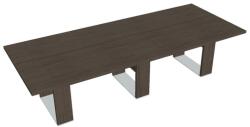  Verno+ S tárgyalóasztal 300 x 120 cm, antracit tölgy / fekete