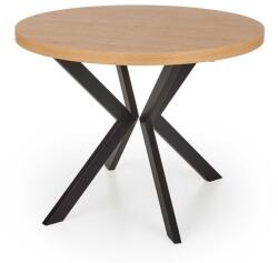 Halmar Pildora étkezőasztal, arany tölgy / fekete