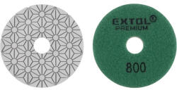 Extol PREMIUM 8803097 gyémánt csiszolókorong/polírkorong, csempe élcsiszoló, tépőzáras; 100mm, P800, száraz és vizes ( 8803097 ) (8803097)