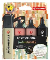 STABILO Szövegkiemelő készlet, 2-5 mm, STABILO "BOSS original NatureColors", 4 különböző szín (70/4-2-3) - nyomtassingyen