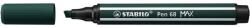 STABILO Rostirón, 1-5 mm, vágott hegy, STABILO "Pen 68 MAX", földzöld (768/63) - nyomtassingyen